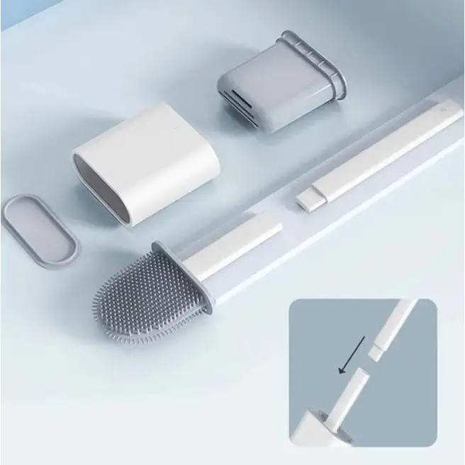 Silicone Toilet Brush with Wall Patch